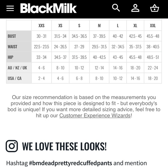 Blackmilk “DEAD PRETTY RED CUFFED PANTS” SKULLS Size Medium M NWT - Picture 9 of 16